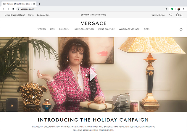 Baroness by Sarah Baker for VERSACE