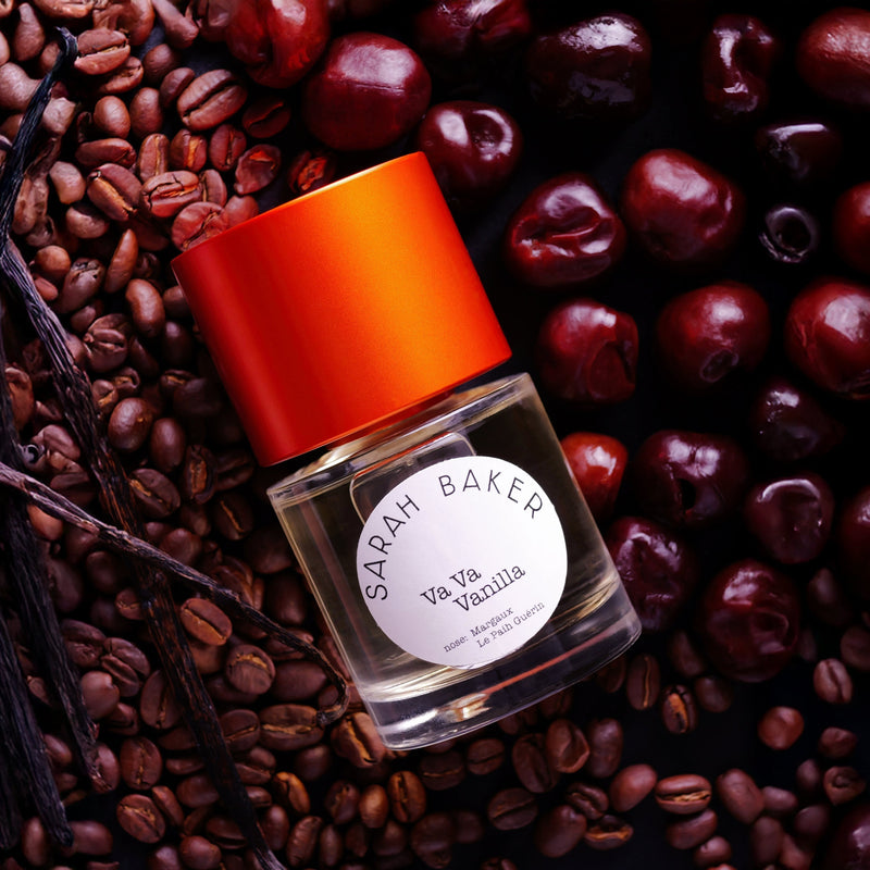 Our new fragrance: Va Va Vanilla. For those who like their vanilla with a crooked halo